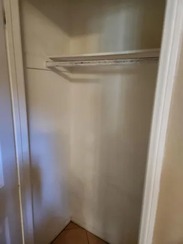 a close view of closet