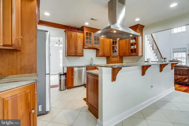 a view of a bathroom from a hallway