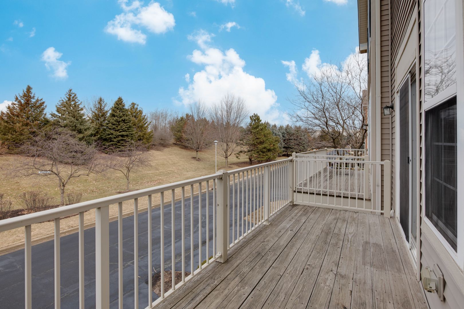 720 Thornbury Road Bartlett, IL 60103 - Photo 8 of 24 a view of a balcony with wooden floor