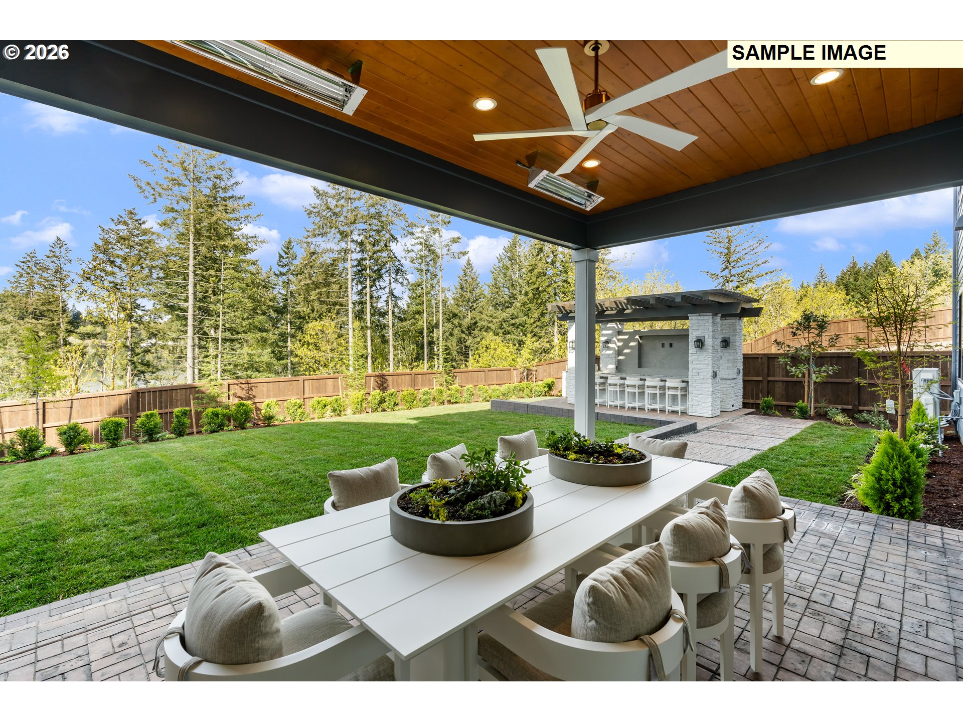 1509 South Creekview Place, Unit L6 Ridgefield, WA 98642 - Photo 13 of 43 a view of a porch with furniture and garden