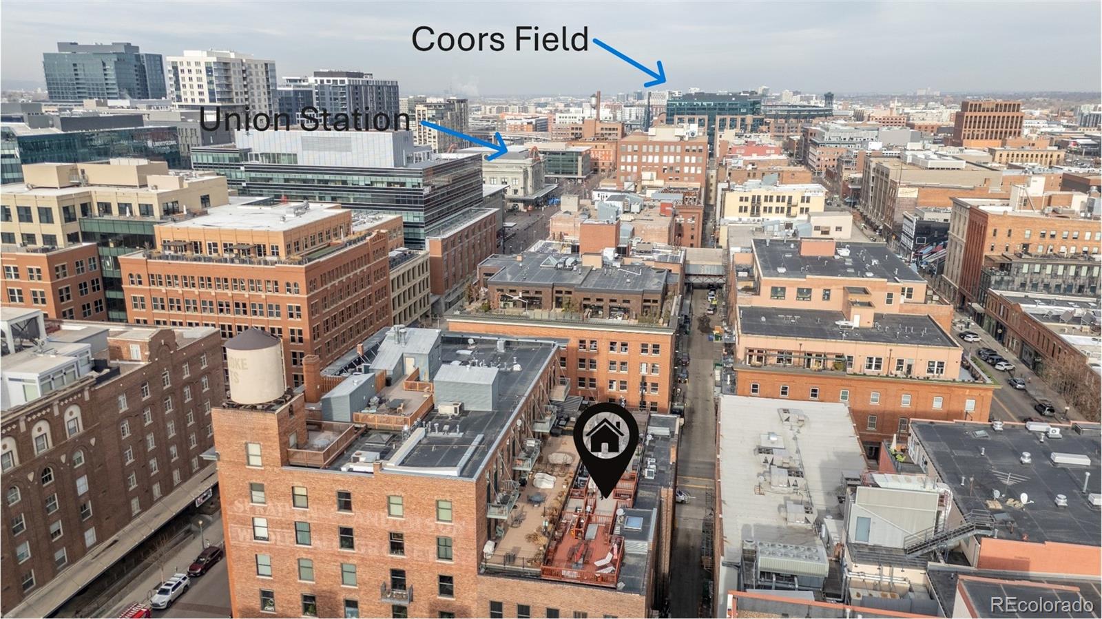 1450 Wynkoop Street, Unit 3F Denver, CO 80202 - Photo 22 of 29 a city view with tall buildings