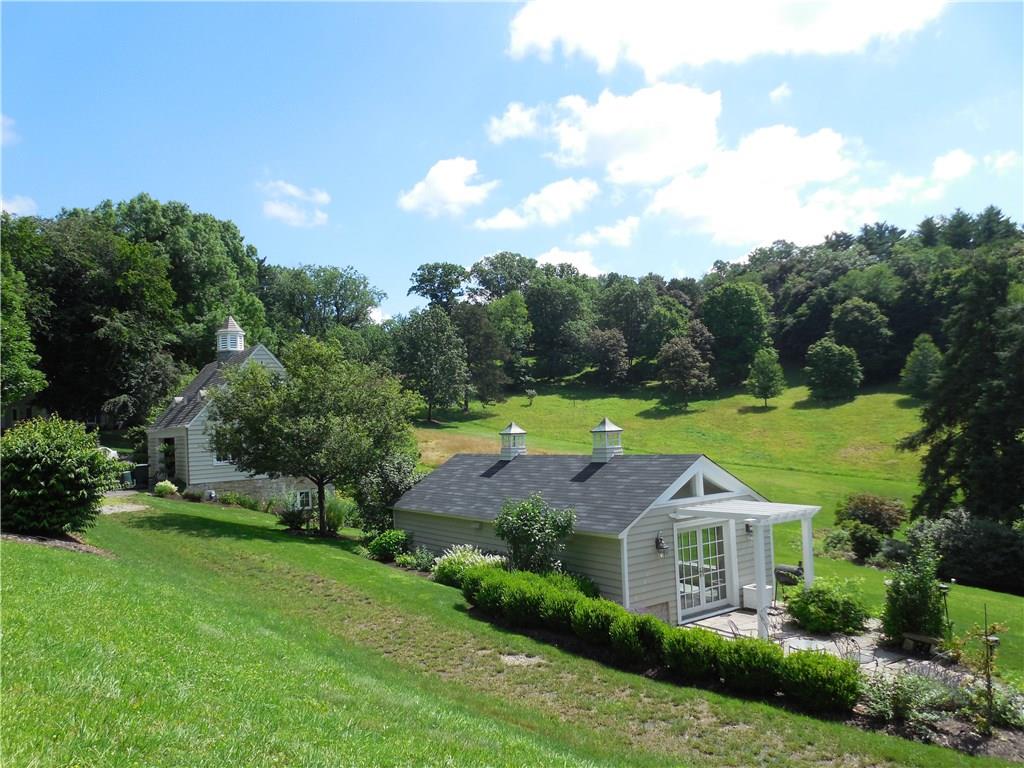 268 Merriman Road Sewickley Heights, PA 15143 - Photo 6 of 25 Another shot of the studio/ fir pit and the garage in the background