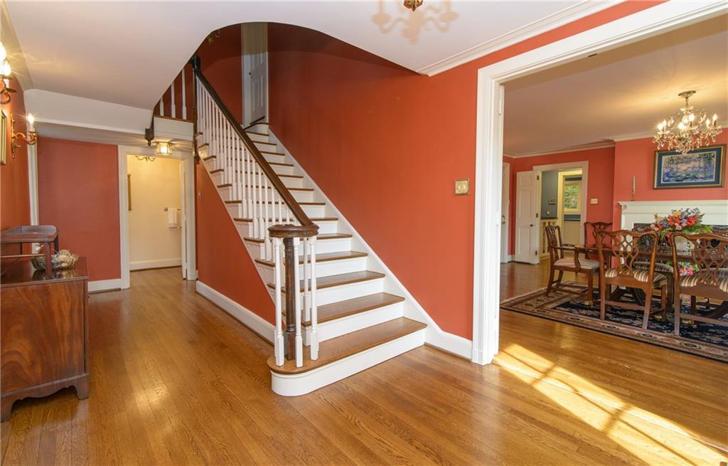 268 Merriman Road Sewickley Heights, PA 15143 - Photo 8 of 25 The Entry opens up to the Living room and the Diniing room. In the rear is one of the Powder rooms.