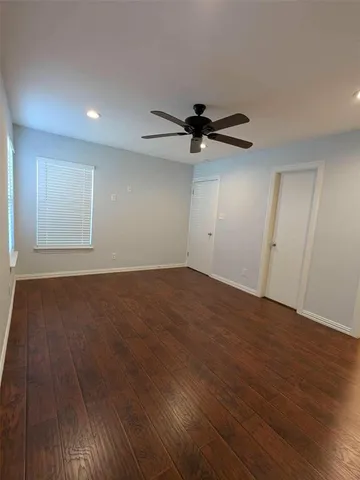 a view of small space with racks on the wall