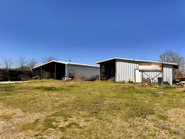 a backyard of a house