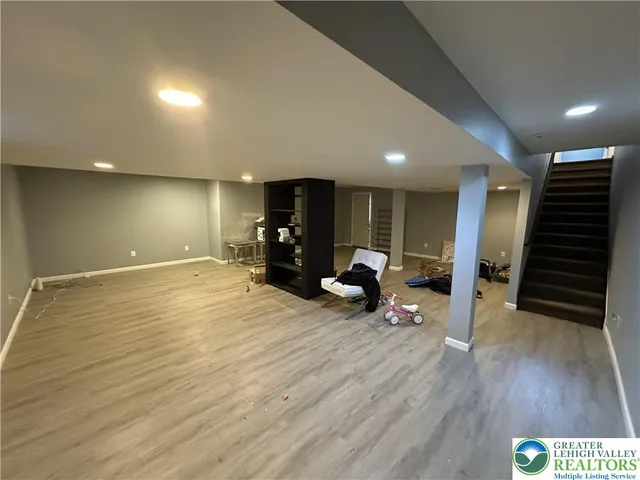 a view of a storage room