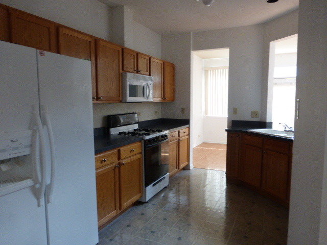 5614 Elizabeth Place, Unit 102 Rolling Meadows, IL 60008 - Photo 6 of 22 a kitchen with stainless steel appliances a refrigerator stove and sink