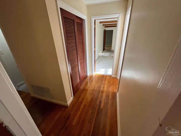 a view of stairs