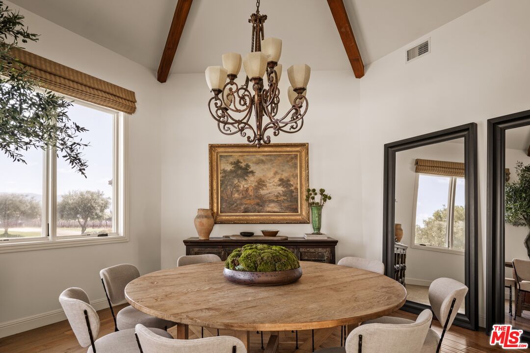 2370 North Refugio Road Santa Ynez, CA 93460 - Photo 12 of 66 a dining room with furniture and window