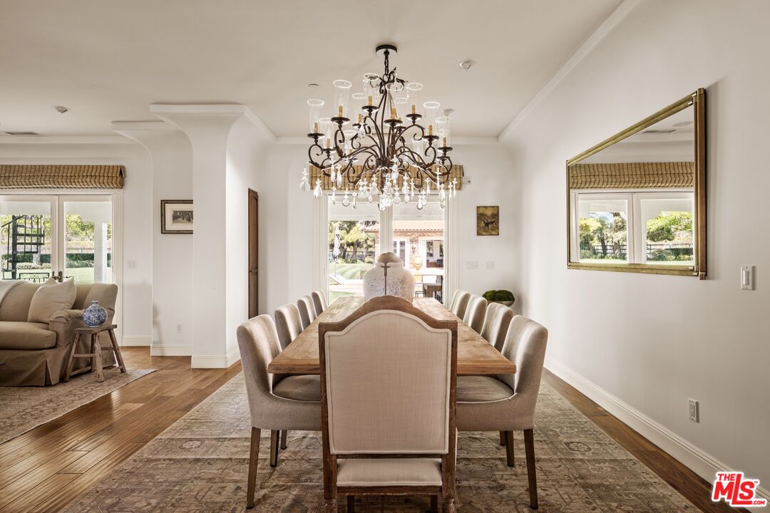 2370 North Refugio Road Santa Ynez, CA 93460 - Photo 9 of 66 a view of a dining room with furniture window and outside view