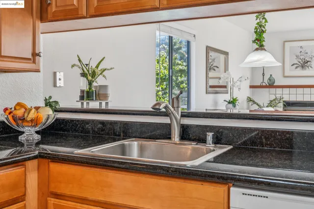 a view of a chairs and table in the garden