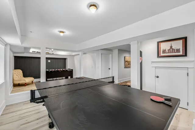 a view of livingroom with furniture and flat screen tv