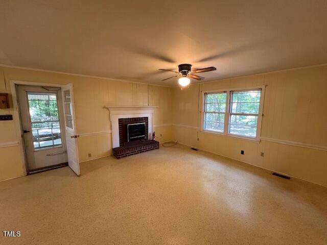 5629 Tabbs Creek Road Oxford, NC 27565 - Photo 23 of 40 a view of an empty room with a fireplace and a window