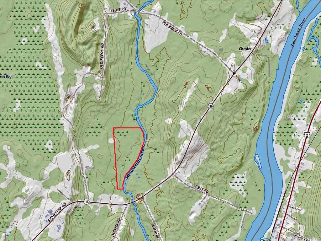 Lot 2 South Chester Road Chester, ME 04457 - Photo 8 of 14 terrain-map-chester-land