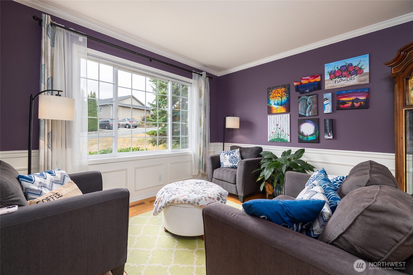 1014 South 38th Place Mount Vernon, WA 98274 - Photo 5 of 39 a living room with furniture and a large window