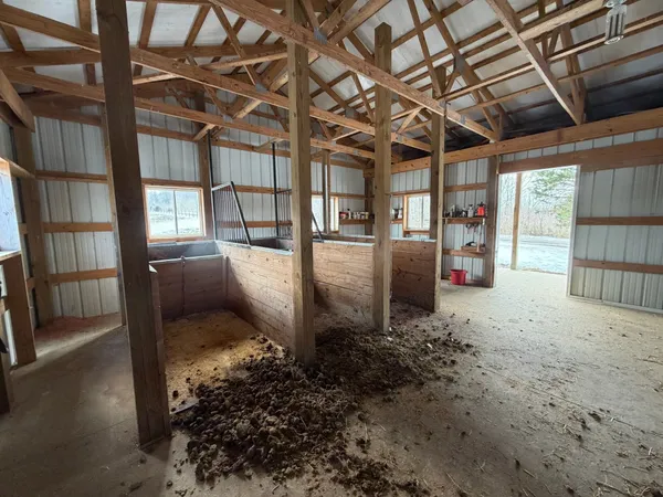 a view of a storage room