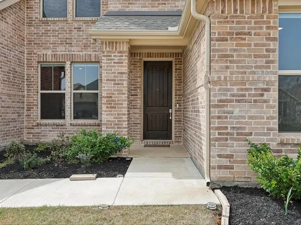 a view of front door of house
