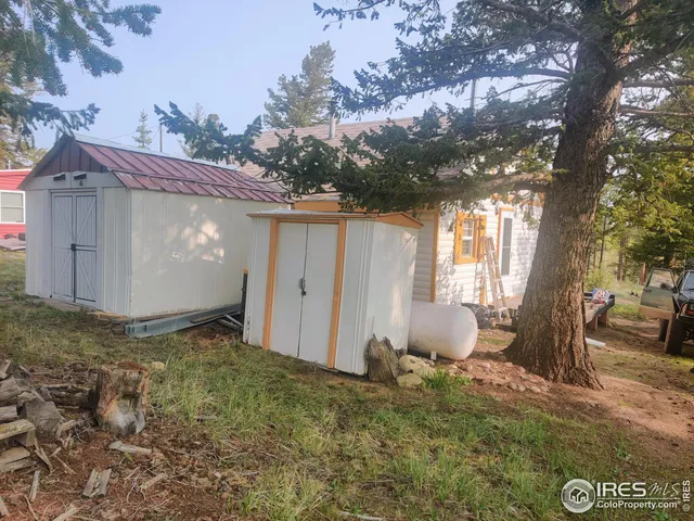 a backyard of a house