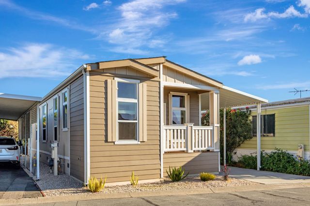 a front view of a house