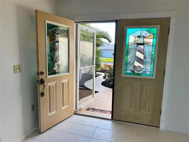 a view of an entryway