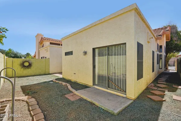 a front view of a house