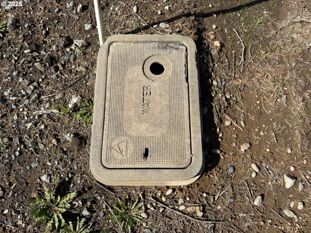 a view of a sink in a shelf