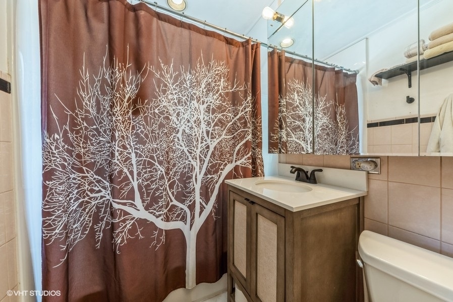 1112 Potter Road Park Ridge, IL 60068 - Photo 9 of 12 a bathroom with a sink toilet and shower