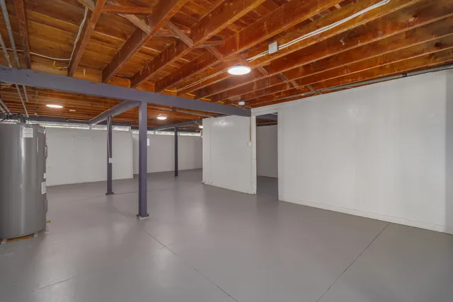 a view of storage and utility room