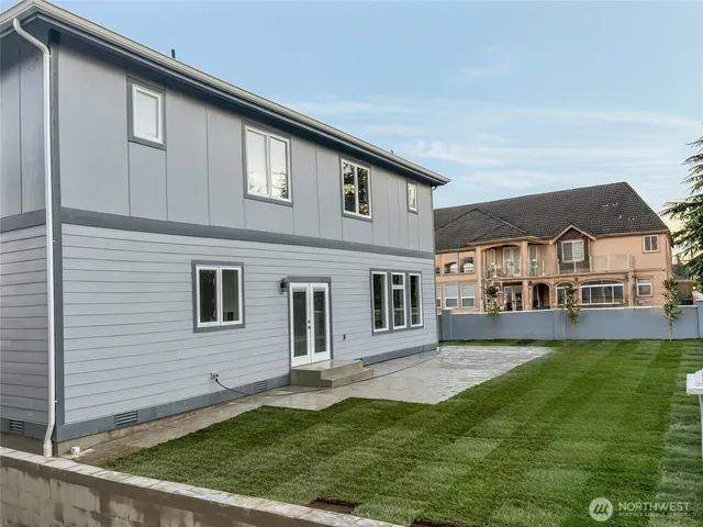 a front view of a house with windows