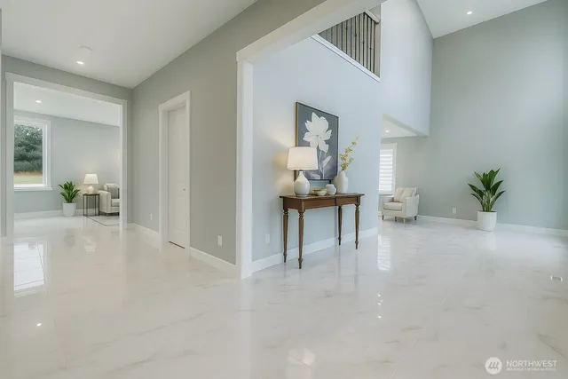 a view of livingroom with furniture and wooden floor