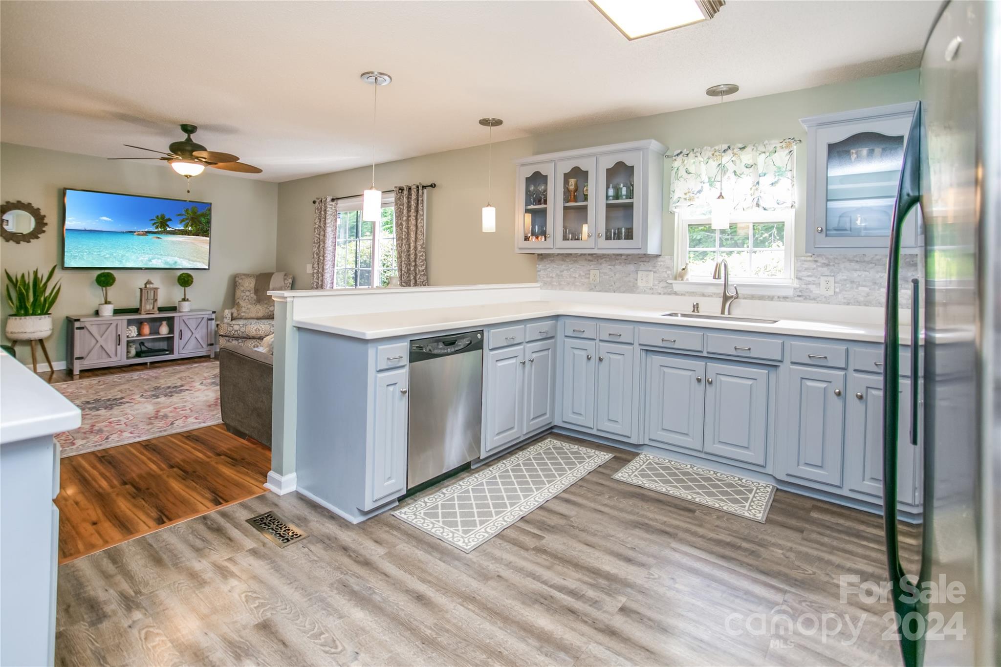 313 Unity Church Road Kings Mountain, NC 28086 - Photo 3 of 24 a kitchen with a stove a sink and a refrigerator