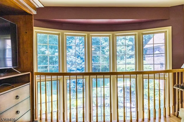 a view of a large window