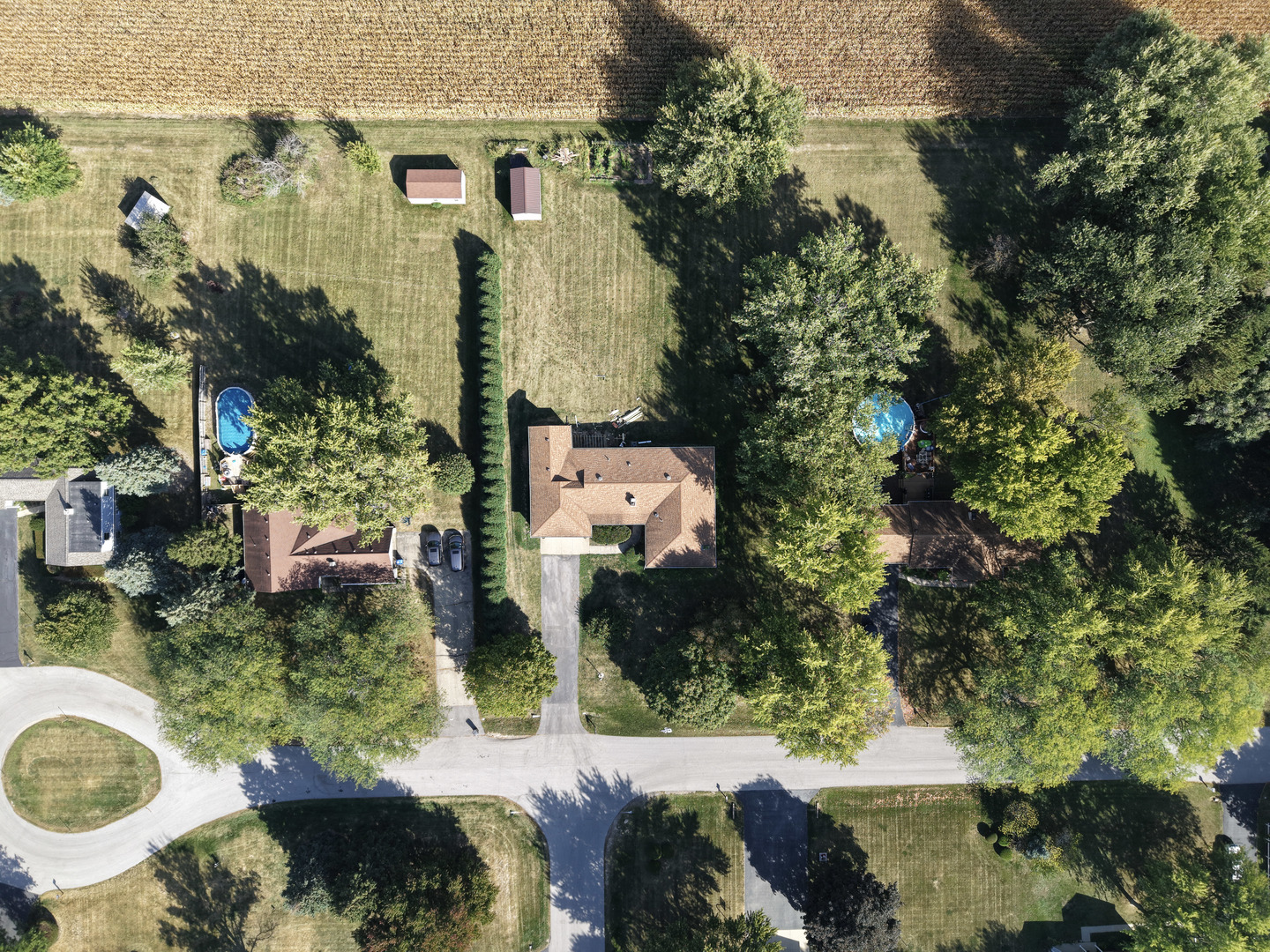 21182 Virginia Road DeKalb, IL 60115 - Photo 33 of 44 an aerial view of a house with a yard