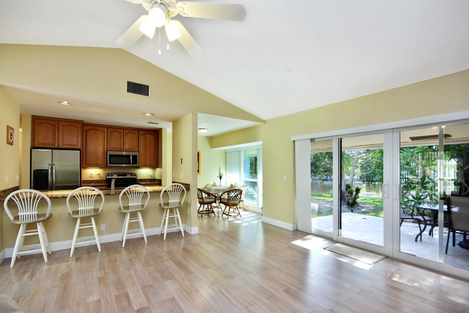 2901 Cormorant Road Delray Beach, FL 33444 - Photo 6 of 26 View to Patio and Water