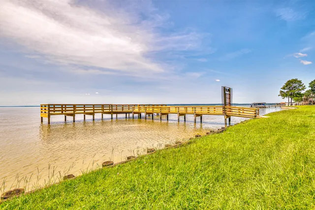 a view of an ocean and beach