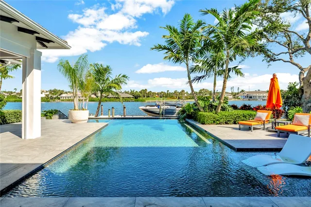 a view of a house with a swimming pool