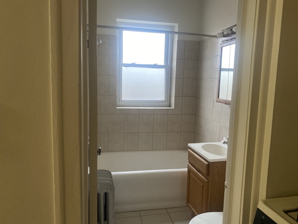 3045 West 63rd Street, Unit 201 Chicago, IL 60629 - Photo 3 of 8 a bathroom with a bathtub and shower