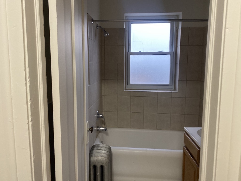 3045 West 63rd Street, Unit 201 Chicago, IL 60629 - Photo 8 of 8 a bathroom with a bathtub and window