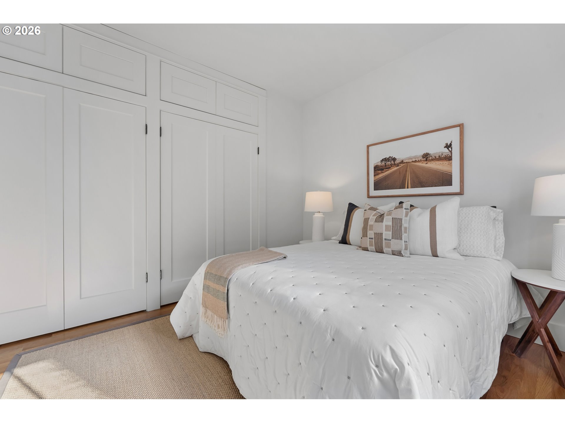 2845 Northeast 53rd Avenue Portland, OR 97213 - Photo 16 of 29 a bedroom with a bed and a painting on the wall