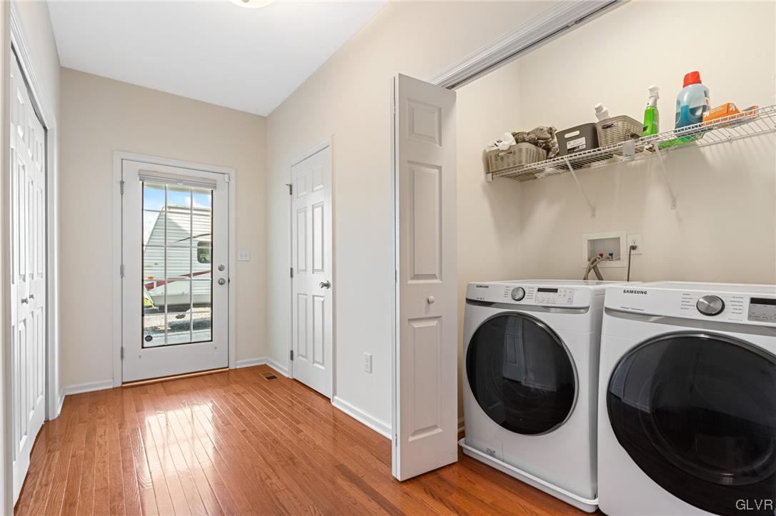 2152 Terry Road Nazareth, PA 18064 - Photo 26 of 42 a view of a hallway with washer and dryer