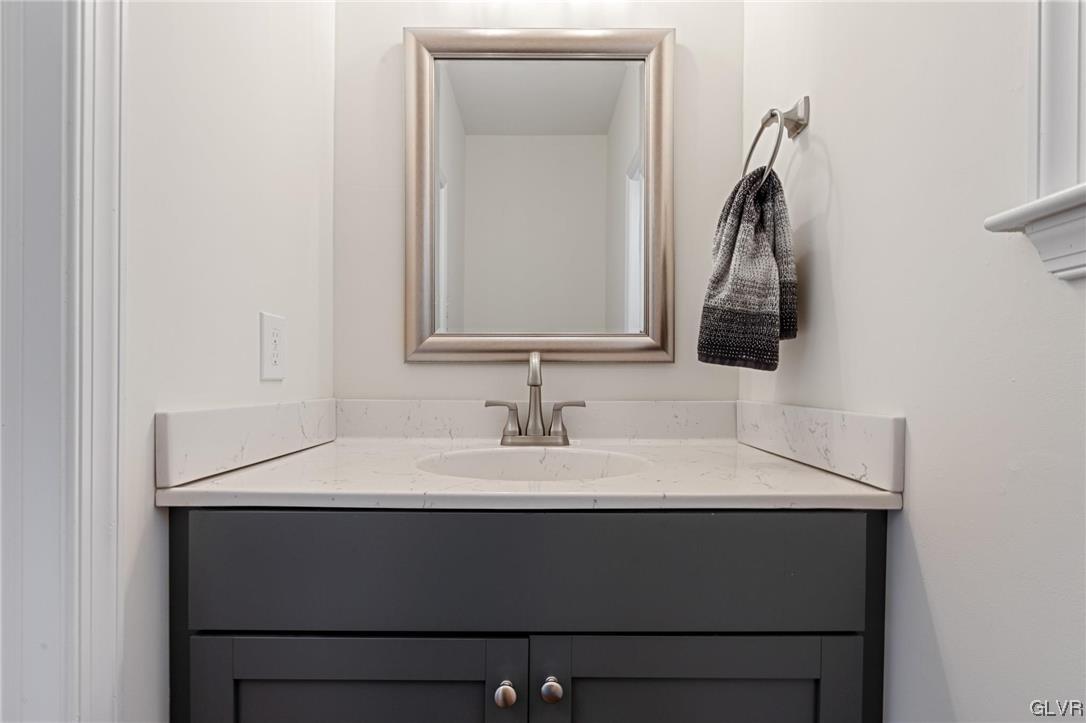 2152 Terry Road Nazareth, PA 18064 - Photo 27 of 42 a close view of a sink and a mirror
