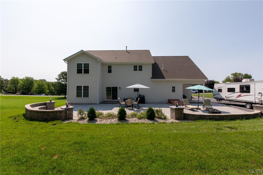 2152 Terry Road Nazareth, PA 18064 - Photo 8 of 42 a aerial view of a house with swimming pool and a yard