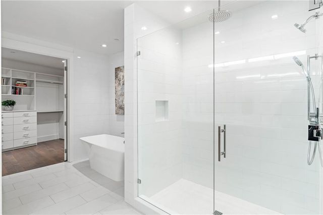 a view of a living room and entry way