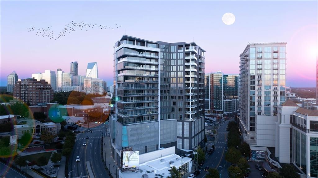 3107 Peachtree Road Northeast, Unit 1402 Atlanta, GA 30305 - Photo 71 of 72 a city view with tall buildings