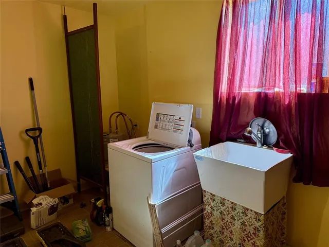 a room with storage and utility