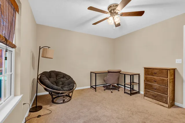 a view of workspace with furniture