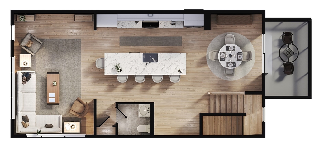 10 Hawley Street, Unit 4D Northampton, MA 01060 - Photo 4 of 22 a picture of a wall with a clock on wall