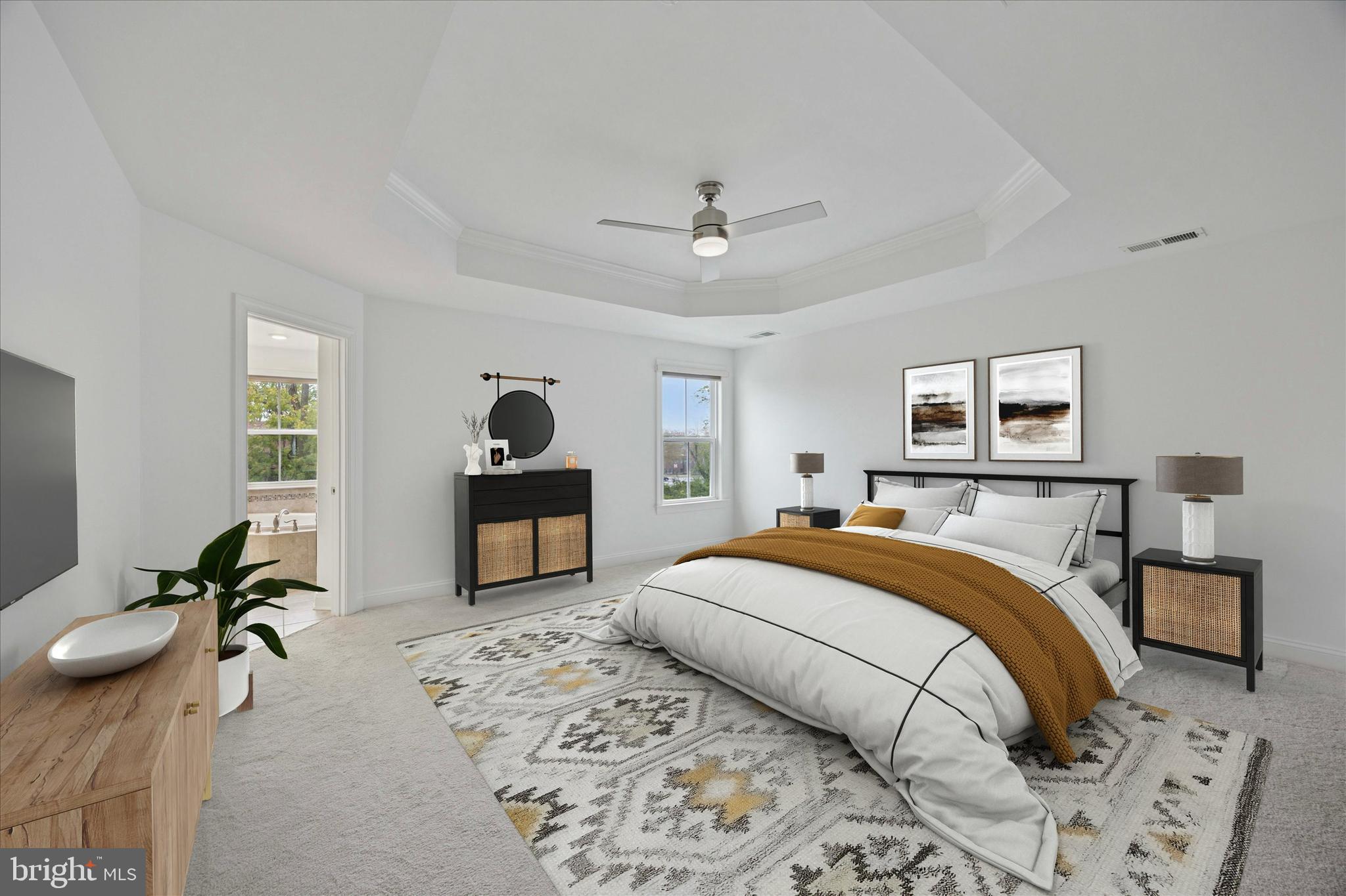 322 Quarry Point Road Malvern, PA 19355 - Photo 13 of 29 a bedroom with a bed and a chandelier