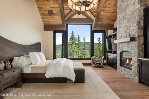 a bed room with a bed and a couch