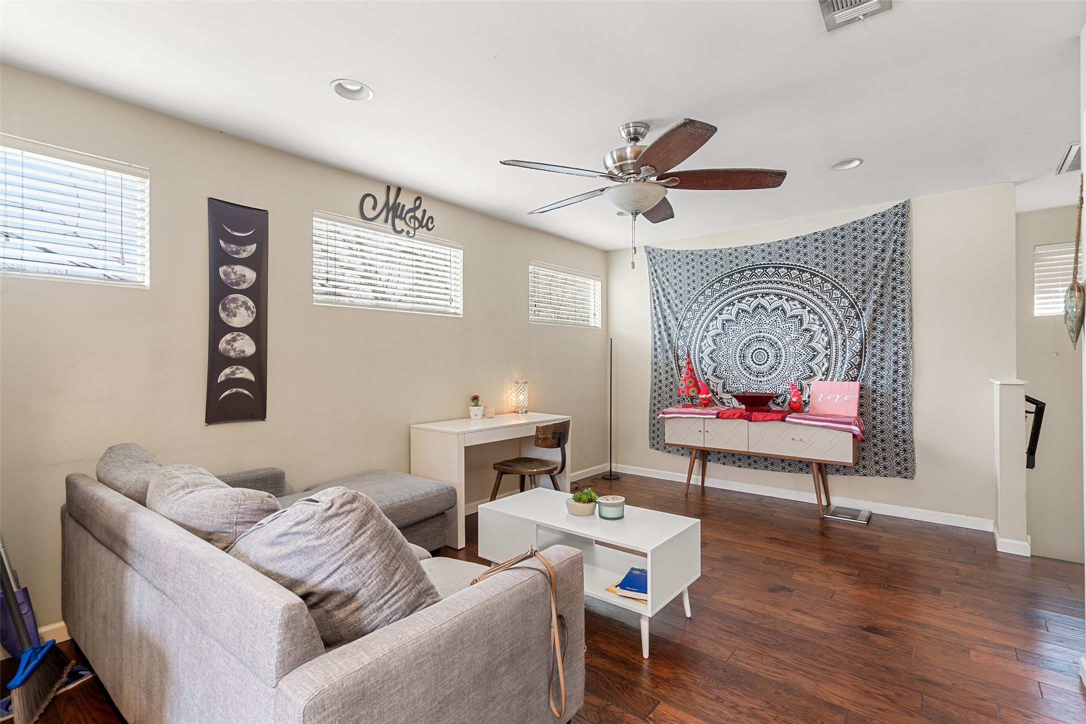 3504 Speedway, Unit A&B Austin, TX 78705 - Photo 20 of 29 a living room with furniture and a painting on the wall
